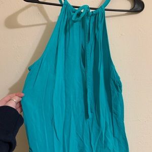 Nicole | Teal Halter Top